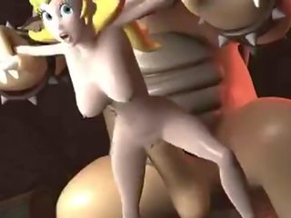 Công chúa đào fucked lược qua bowser