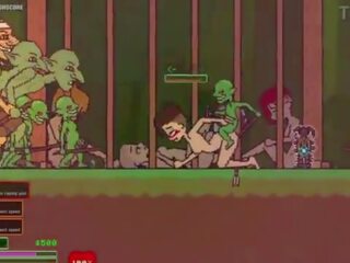 Captivity &vert; στάδιο 3 &vert; γυμνός θηλυκός survivor fights αυτήν τρόπος μέσω σεξουαλικά ξύπνησε goblins αλλά fails και παίρνει πατήσαμε σκληρά κατάποση liters του σπέρμα &vert; hentai παιχνίδι gameplay p3