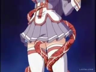 Hentaý anime lady molested with tentacles