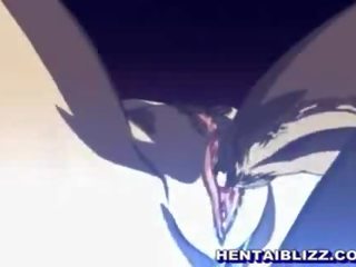 Sensationell blond hentai schnecke mit groß runde titten reiten welle