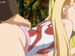 Blondinė enchantress anime gauna pounded