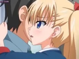 Perverse Anime Blonde Teasing peter