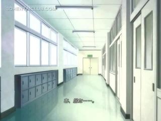 Anime divinity sisään koulu yhdenmukainen masturboimassa pillua