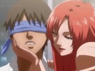 Slutty Anime mademoiselle Seducing Teen Stud For Threesome