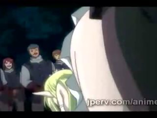 Nippu of oversexed guards punta magnificent anime blondi ulkona sisään jengi pamaus
