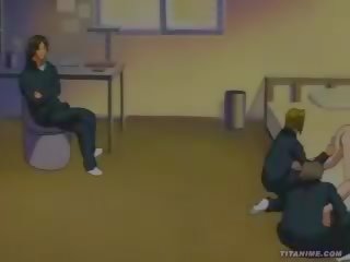 Hentaý anime damsel home gangbanged