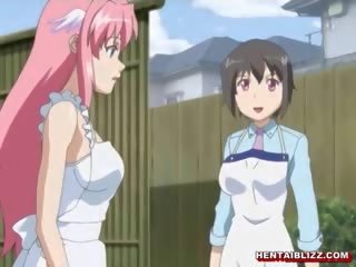 Beautiful Japanese Hentai Gets Squeezed Her Bigboobs And Poked