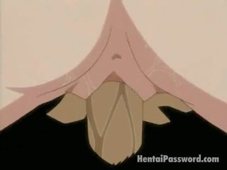 Desirable szőke anime lány szerzés constricted kéjbarlang behatolt által egy vastag johnson