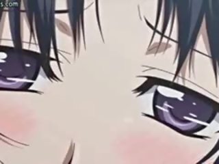 Delicious anime feature pagsakay a katawan ng poste
