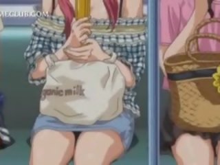 Bonded anime may sapat na gulang pelikula manika makakakuha ng sexually inabuso sa subway
